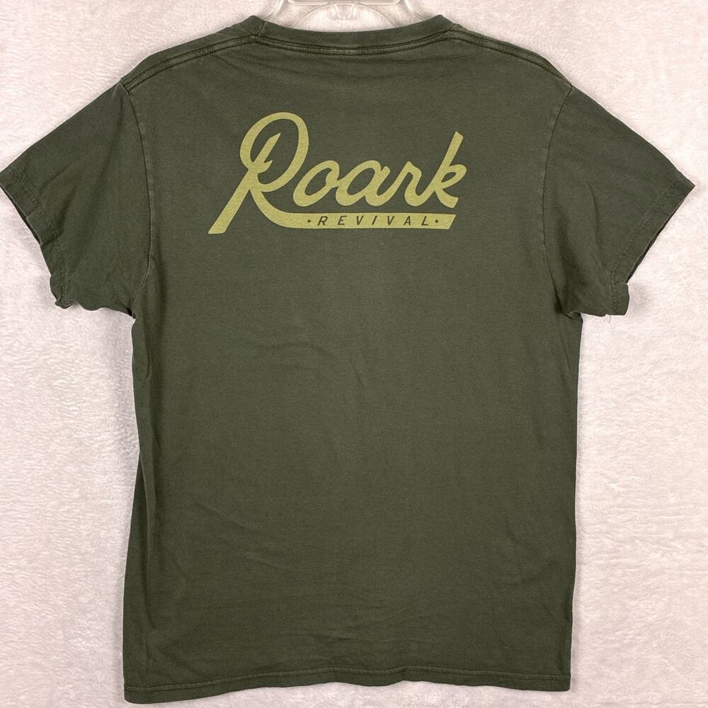 Roark Revival Shirt Mens M Green Staple Preppy Ring Spun Outdoor Huckberry